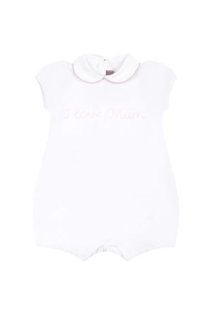 Tutina in cotone elasticizzato bianco LITTLE BEAR KIDS | 8053BCOROSA